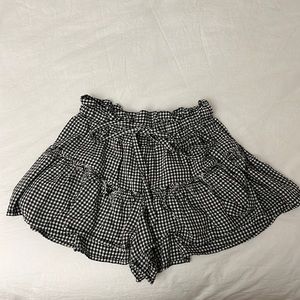 Gingham skort